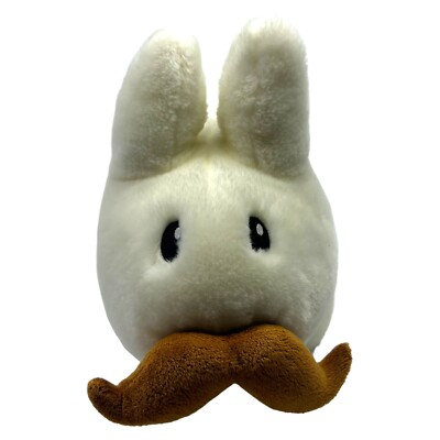 Kozik Kidrobot White Labbit Mustache 12” Plush Rabbit Stuffed