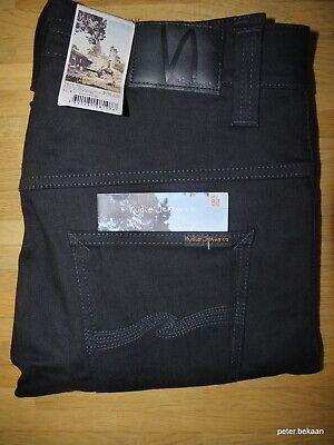 Nudie Tape Ted Organic Black Ring Raw Denim Jeans size W 30 L 32 BNWT Neu