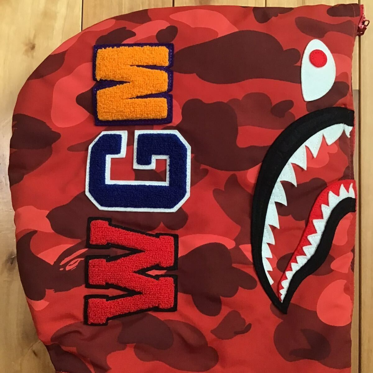 BAPE Shark full zip hoodie Down Jacket Red camo A Bathing BAPE Shark full zip hoodie Down Jacket Red camo A Bathing