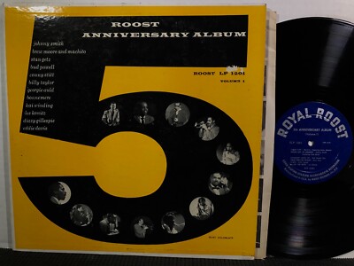 ROYAL ROOST 5th Anniversary Album LP ROOST 1201 MONO DG 1955 Jazz