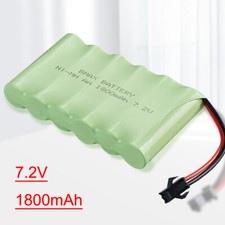 1Pcs 7.2V 1800mAh Ni-MH AA rechargeable Battery SM Plug For RC Electric Toys car
