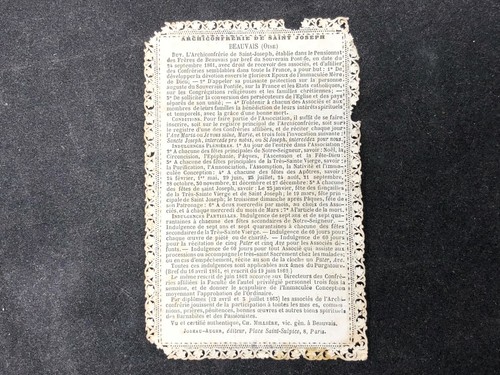 Canivet & Image Pieuse & Prière & Ancienne & Bible & Liturgie & Sainte N°63 - Photo 5 sur 6