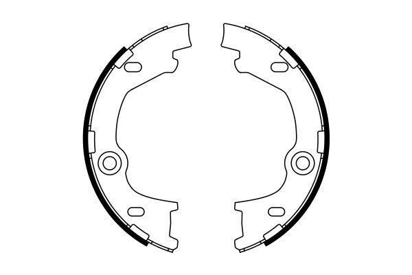 BOSCH Kit ganasce, Freno stazionamento  0 986 487 777