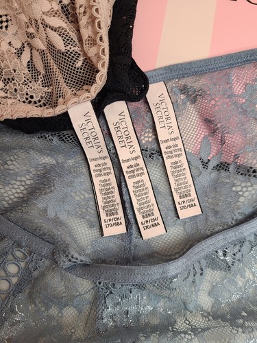 Victoria's Secret Dream Angels 3pk Wide Side Lace Thong Panties Size Sm - Picture 5 of 7