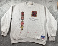 VTG 90s Chicago Bulls Nutmeg Crewneck Sweatshirt Mens XL Embroidered Rare