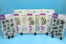 Crafter's Companion Cascading Sentiment Dies  CHRISTMAS Stamps bundle 5pcs set