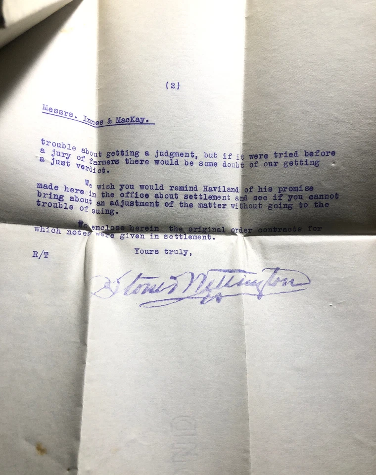 Cubierta de viveros Fonthill publicidad Toronto Canadá 1915 para Simcoe con letras Foto 4 de 4