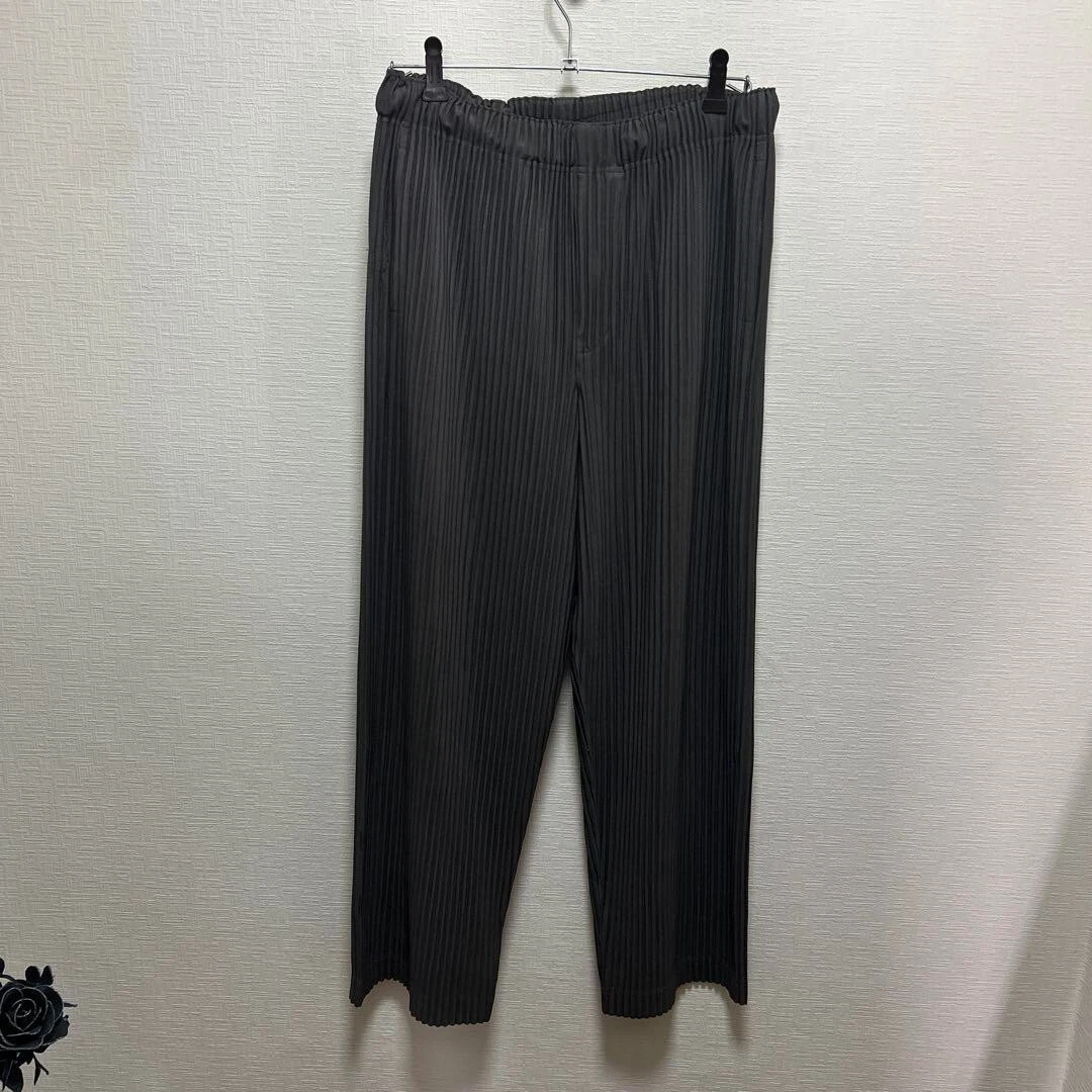 Homme Plissé Issey Miyake Tapered Pleated Pants in Black