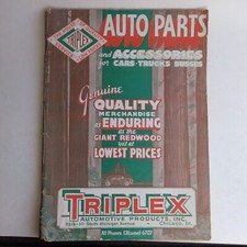 Triplex The House Of Quality Auto Parts And Accessories For Cars And Trucks 1937