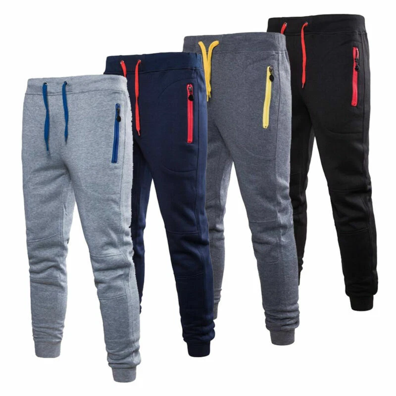 Pantalón chándal hombre cremallera bolsillos clearance