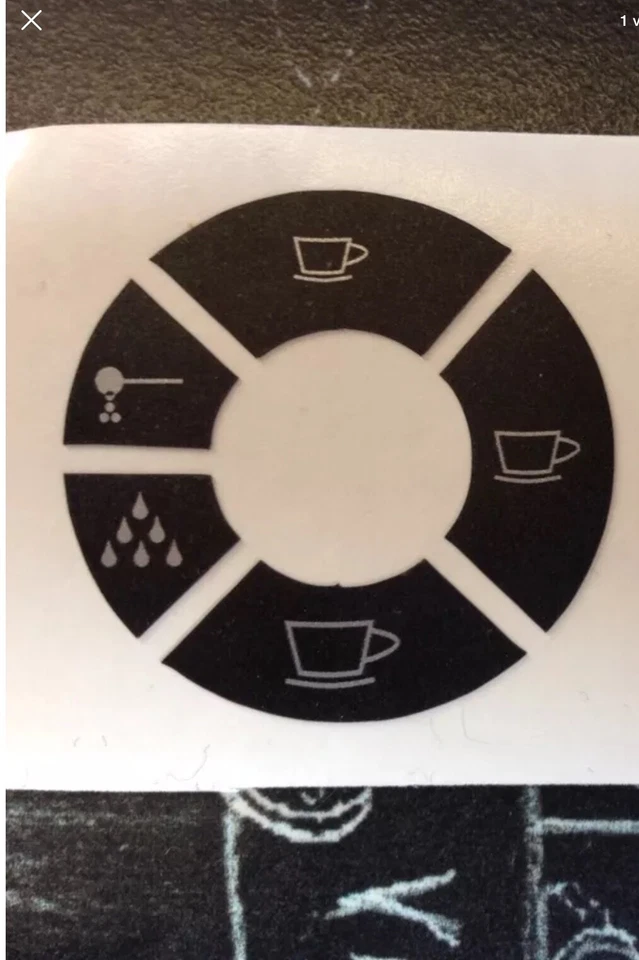 Jura C9 One Touch Zero Energy Tastensymbol Aufkleber Sticker 2.Gen. **Premium**