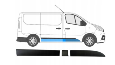 SETZ ZIERLEISTE SEITENWAND DIE TÜR RECHTS RENAULT TRAFIC III OPEL VIVARO NV300