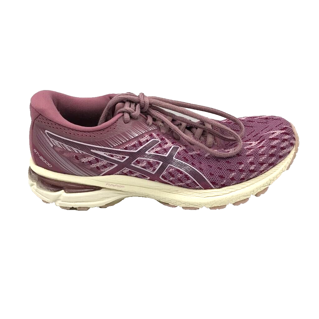 Asics Womens Gt-2000 Running Shoes Pink 1012A619 Low Top Lace Up