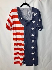 Mad Engine Mens American Flag Patriotic Jumpsuit Red White Blue M NWT