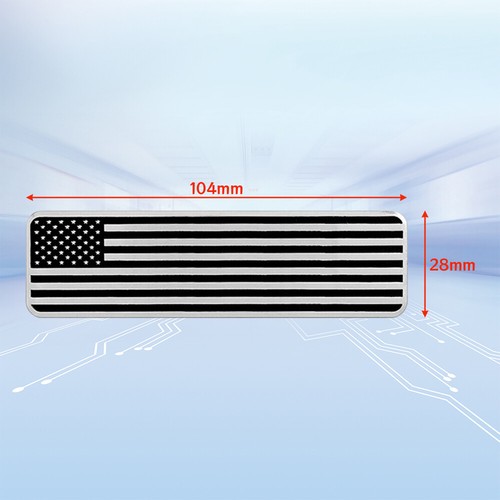 2Pcs Car Truck 3D Metal USA Flag Sticker American Decal Body Emblem Accessories. - Picture 2 of 6