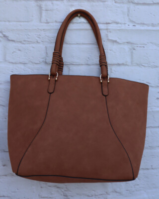 Braune Damen Handtasche, Marke ORSAY, top gepflegt, Wildlederartige Oberfläche 