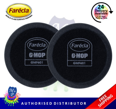 Farecla GMF601 GMop Finishing Polish Foam 2 Pack 6'' 150mm Black Hook & Loop