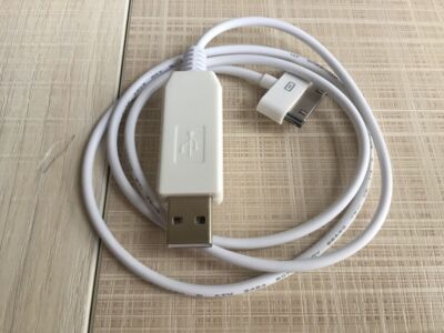Custom 12V USB to 30Pin Firewire Charging Cable Cord For iPod Mini 1st 2nd Gen