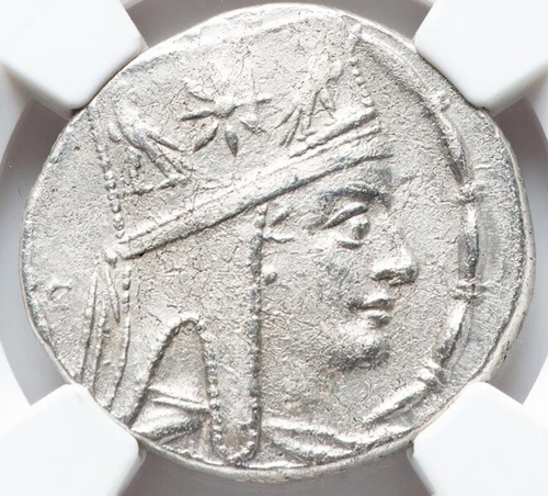 NGC AU Tigranes II the Great 95-56 BC, Tetradrachm Armenia, Armenian Silver Coin