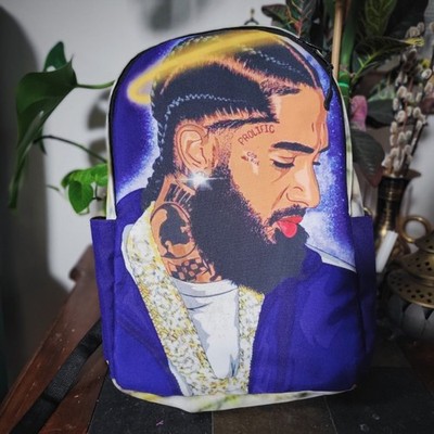 Nipsey Hussle Backpack All Over Print Prolific Crenshaw Rapper