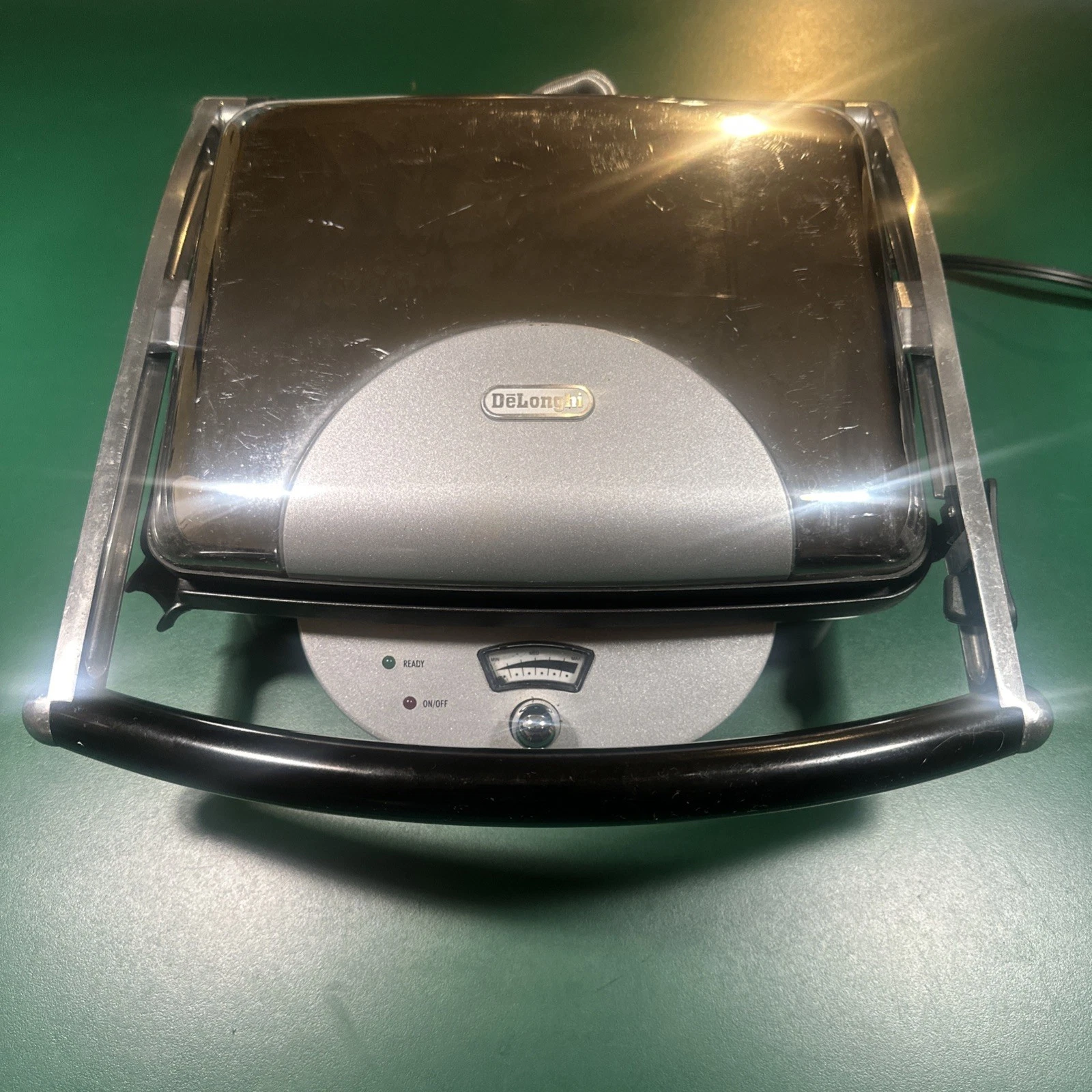 DeLonghi CGH800-U Panini Press Electric Grill Sandwich Maker Stainless Steel 150