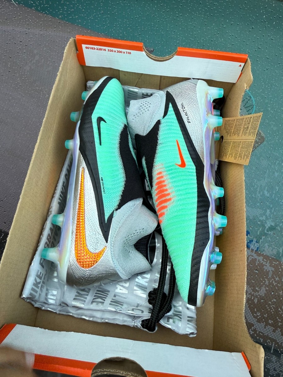 NIKE PHANTOM6EliteFG 袋 箱付き New Nike Phantom 6 High Elite AG Chrome Black Size 9.5 (IH3985-001
