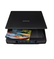 Epson - Perfection V39 II Color Photo and Document Flatbed Scanner - Black