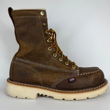 Thorogood 804-4378 Men's 8" Leather Moc Steel Safety Toe Work Boot Size 7 D