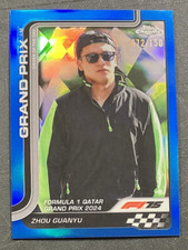 /150 Blue Refractor Zhou Guanyu #144 - 2025 Topps Chrome Formula 1 F1 Card  MINT