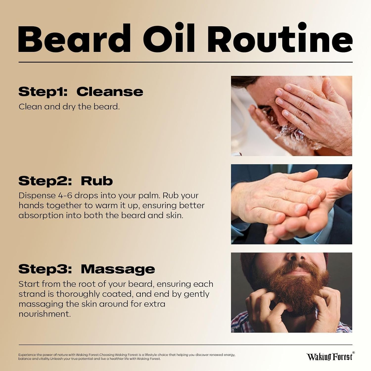 Beard Growth Oil Faster thicker Beard Growth Mustache Hair oil for Men NEW