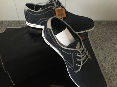 AM Shoe Company Sneaker Größe 45  Echtes Leder Dunkelblau, Neu und ungetragen