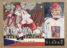 JAN HLAVAC 1994-95 UPPER DECK ELECTRIC ICE ROOKIE INSERT CARD # 508 CZECH REP. rookie card picture