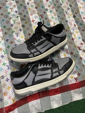 Amiri Skeleton Bone Low Top Black Sneakers Pr...