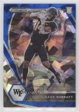 2021 Panini Prizm Draft Picks Blue Ice Prizm 20/99 Sage Surratt #134 0ui8