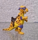 VTG 1994 TMNT Mini Mutants Orange Dinosaur Cave Bebop Micro Figure Playset