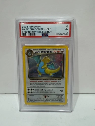 Pokémon Dark Dragonite Holo Legendary Collection 2002 PSA 7 Holo Rare 5/110