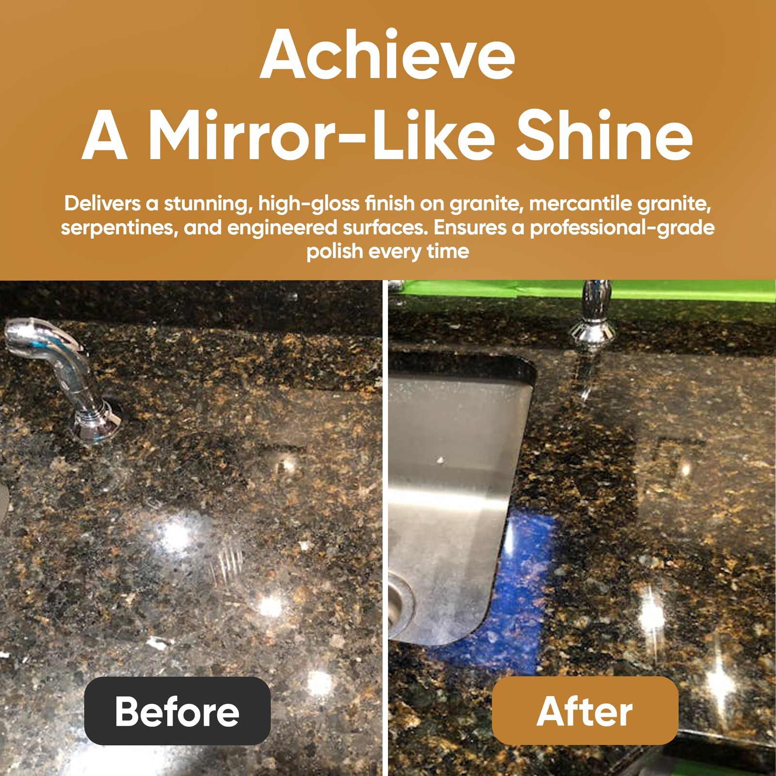 MB Stone MB 20® Granite Polish for Professional Use Only Granite Countertop Poli