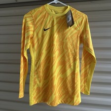 Nike Women's Dri Fit Gardien V Soccer Goalkeeper GK Jersey Yellow - Womens XS