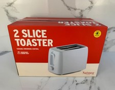 Nutmeg Home 2-Slice Toaster – White Budget Variable Browning Control New In Box