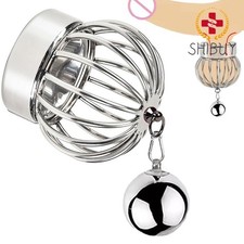 Stainless Steel Scrotum Ring Weight Training Lock Ball Stretcher Man Exerciser