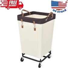 160L Laundry Basket with Wheels, Large Rolling Hampers for Clothing Organizer