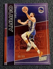 STEPHEN CURRY 2025 PANINI THE NATIONAL RED No. 9  WARRIORS #/99 MINT KHH 