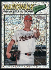 2026 Topps Heritage MacKenzie Gore Chrome Silver Sparkle Refractors #294