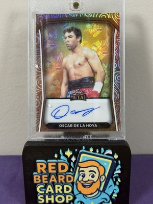 Oscar De La Hoya 2024 Leaf Metal Thanksgiving Auto 2/2