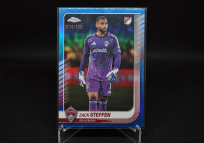 Zack Steffen 2025 Topps Chrome MLS #163 /150 Blue Refractor