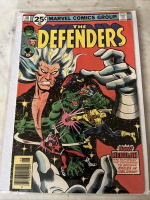 THE DEFENDERS #38 BRONZE AGE MARVEL, POWER MAN, DR. STRANGE, NIGHTHAWK X1