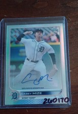 2022 Topps Chrome Update Series - Autographs Casey Mize #AC-CMI (AU)