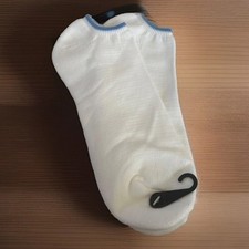 VTG Cotton Blend Unisex Baby Blue Ankle Socks 9-11 Low Cut 90s NOS 80s