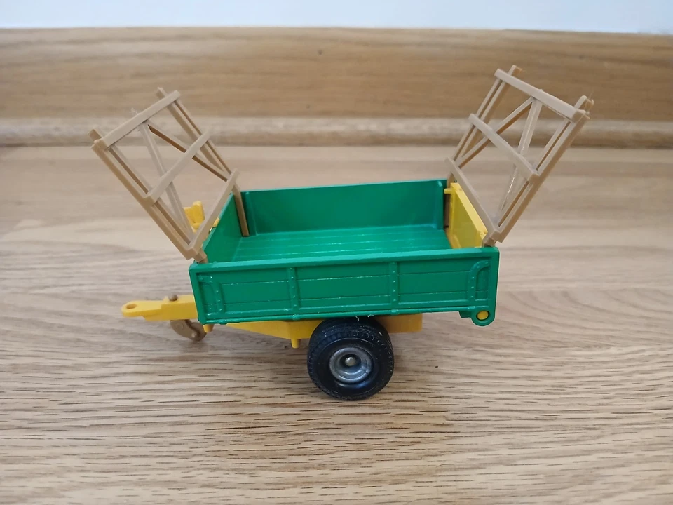 Remolque basculante Gran Bretaña 9565 verde amarillo 1979 escala 1:32 vintage LEER Foto 2 de 4