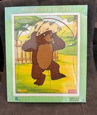 New Vintage 1999 Playskool Little Bear 8 Pc Wooden Tray Puzzle Maurice Sendak